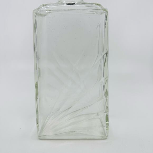 Glass Liquor Decanter Vintage Art Deco Mid Century Bar Ware Accessories Whiskey - Picture 3 of 8